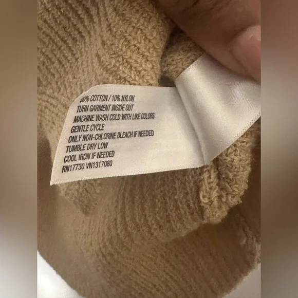 Button-Front Sweater Vest - Tan S - Picture 5 of 5